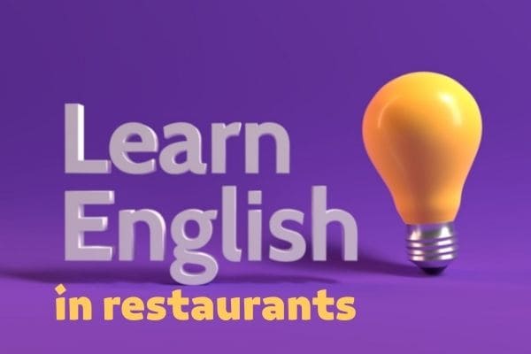 اللغة الإنجليزية في المطاعم